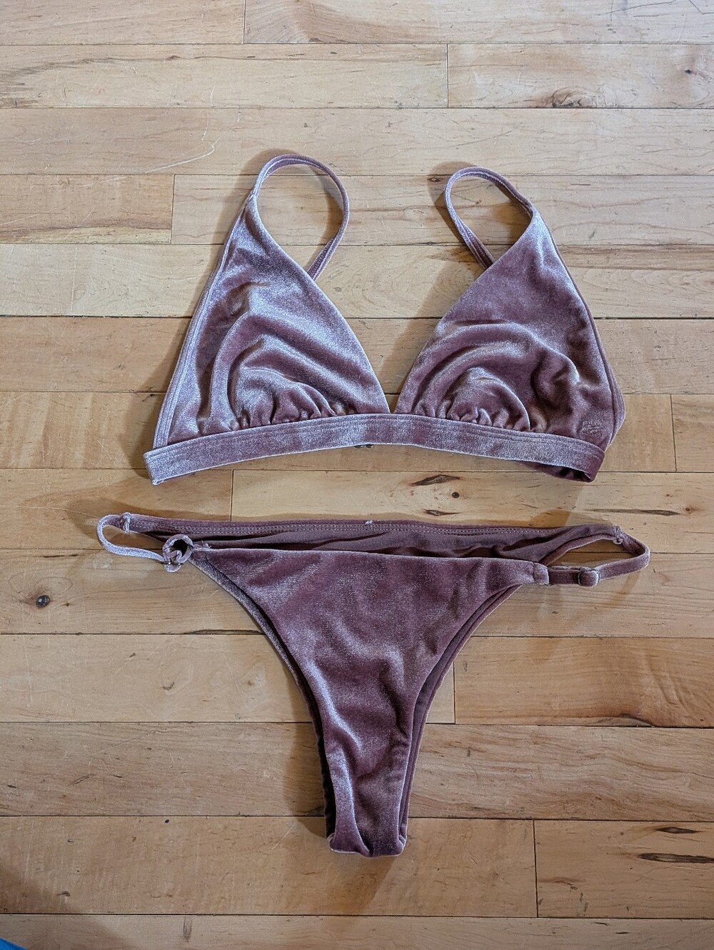 Billabong - Fool 4 u - Velvet Triangle Bikini Set - Dusty Mauve